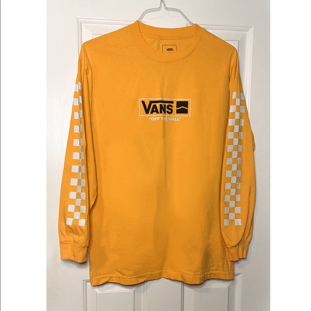 Vans Yellow Checkered Long Sleeve